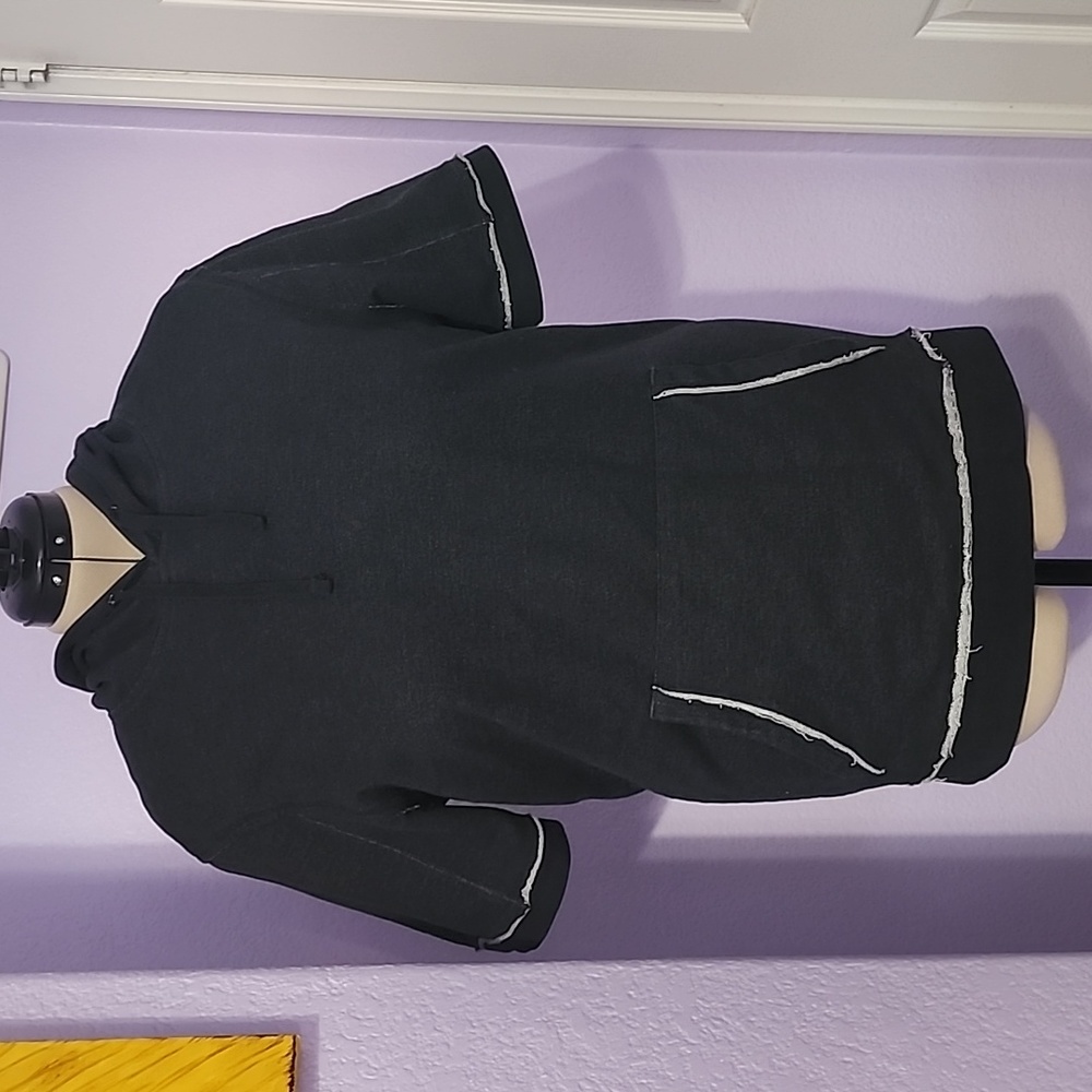 NWOT Morse Code Men's Black Short Sleeve Hoody